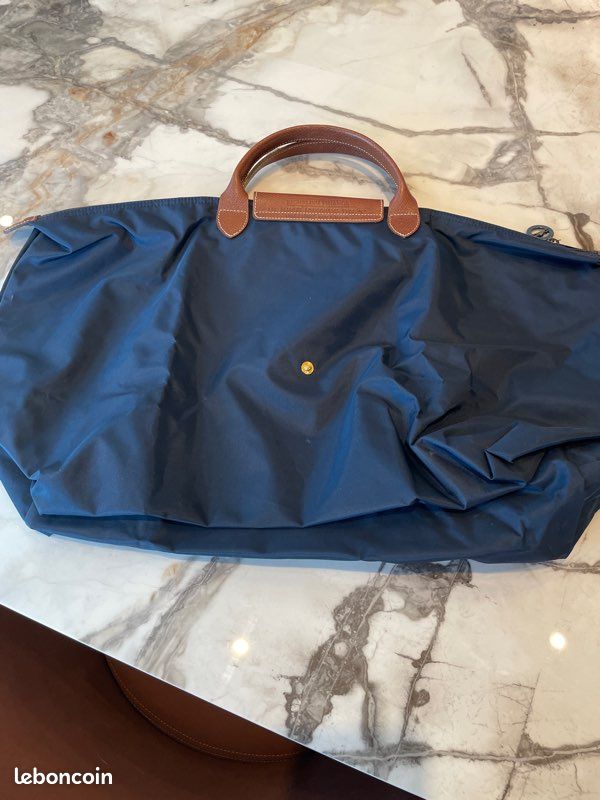 Sac de voyage pliable longchamps bleu marine (image 2)