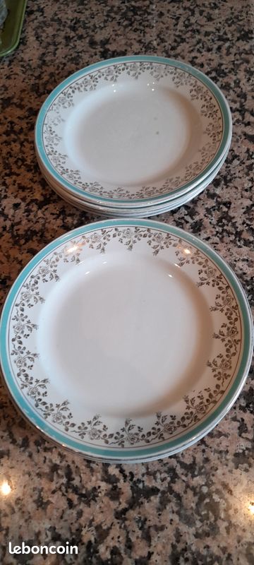 Assiettes à desserts ancienne (image 1)