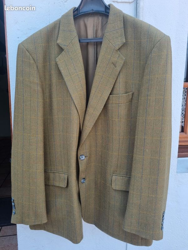 Veste homme marron clair taille XXL woolmark pur Laine vierge (image 1)