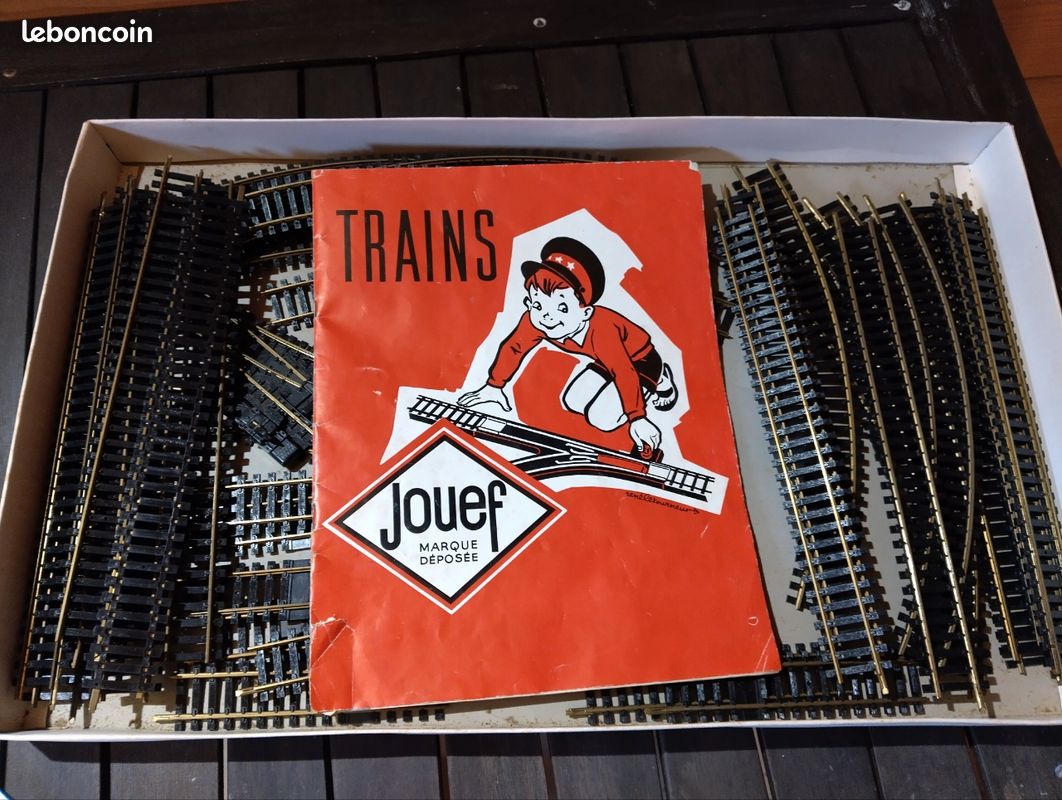 Coffret De Trains Miniatures Jouef Vintage – Années 1960, époque 2, Argent Et Vert