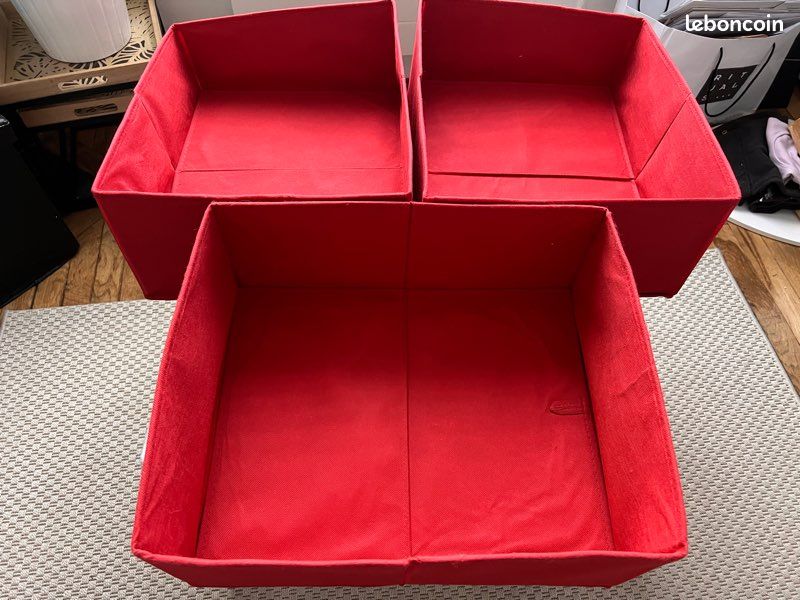 3 rangements en tissu - Ameublement