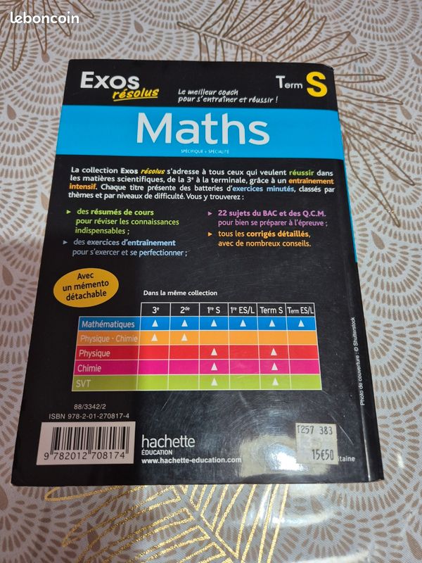 Hachette, Exos résolus, Maths, Terminale S (image 2)