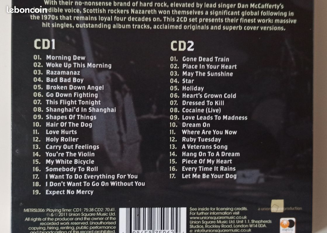 CD Nazareth Bad Bad Boyz (image 2)