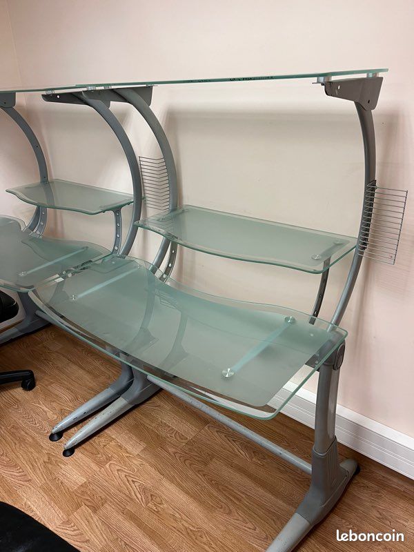 Bureau en verre + chaise (image 2)