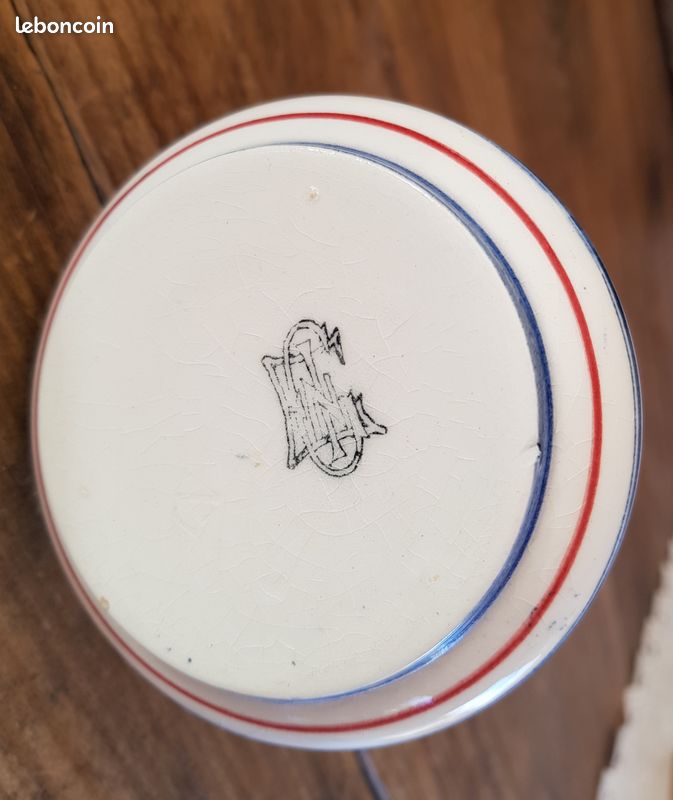 Ancien vase soliflore en faïence de Gien (image 5)