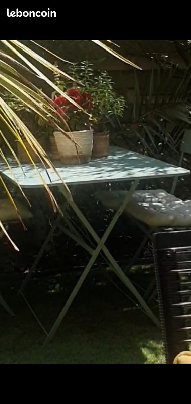 Table de jardin fer forgé (image 2)