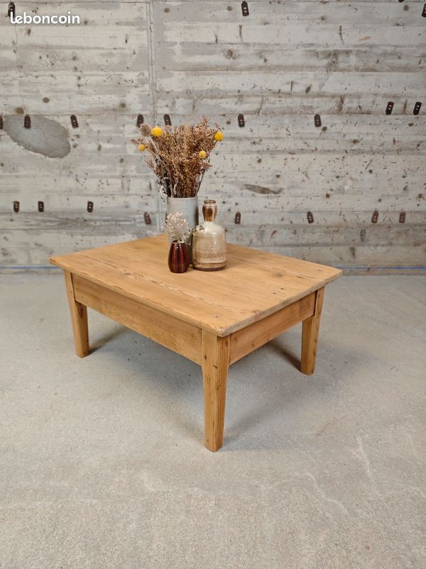Table basse de ferme en sapin (image 5)