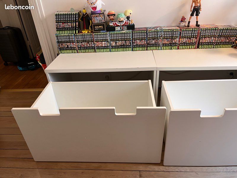 Lot de 2 tiroirs rangement Smastad IKEA blanc (image 11)