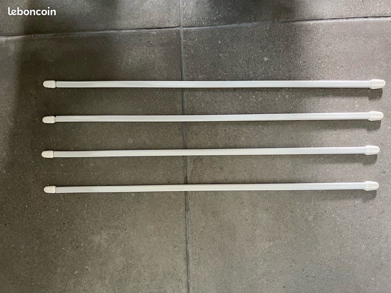 Lot de 4 tringles à vitrages (image 1)