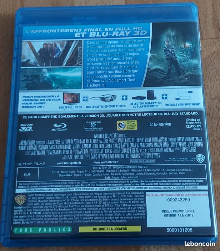 Harry Potter Et les Reliques de la mort (Partie 2) Blu-ray 3D (image 4)