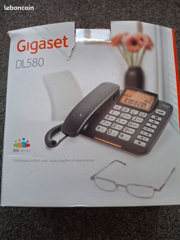 Notice GIGASET DL580 - téléphone fixe Trouver une solution à un