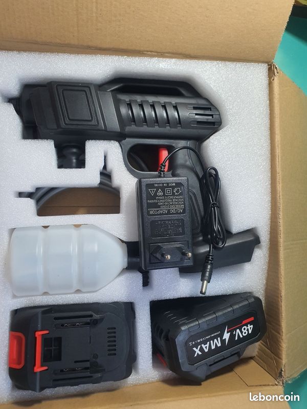 Pistolet à eau pour lavage de voiture, outil de nettoyage pour la maison et le jardin, compatible avec batterie 48V (image 2)