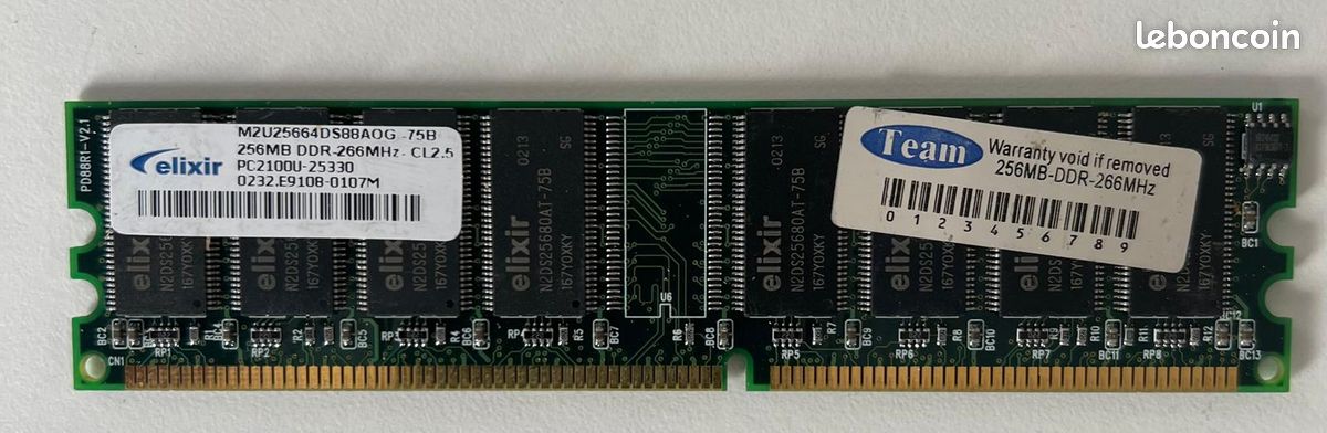 Lot de Mémoire Vive RAM pour ordinateur DDR3/DDR4 et serveur ECC (image 11)