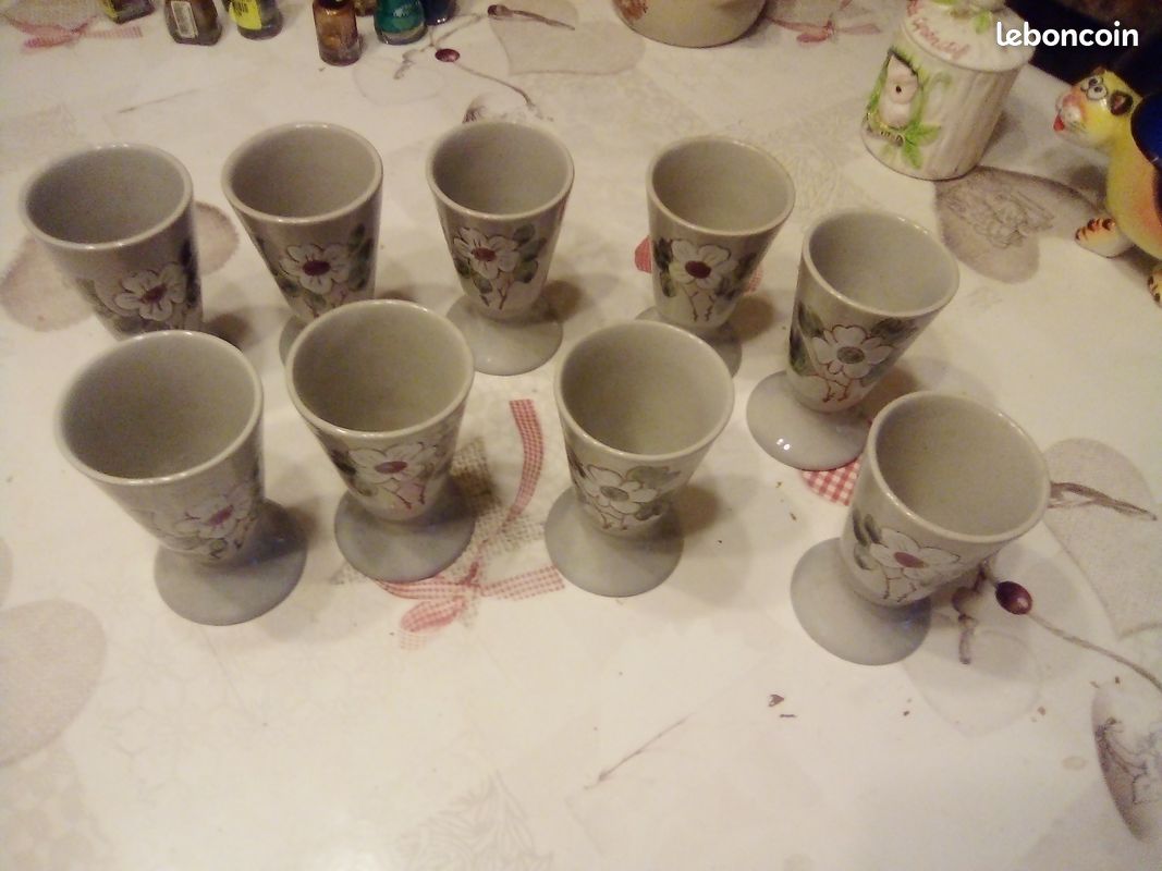 Lot de 9 mazagrans deco fleur (image 4)