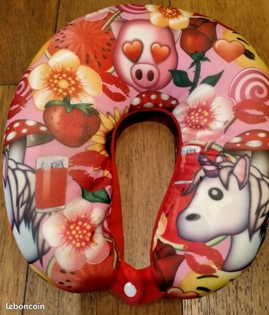 Oreiller De Voyage Bébé Kellybaby Rose - Coussin De Soutien Cervical - NEUF