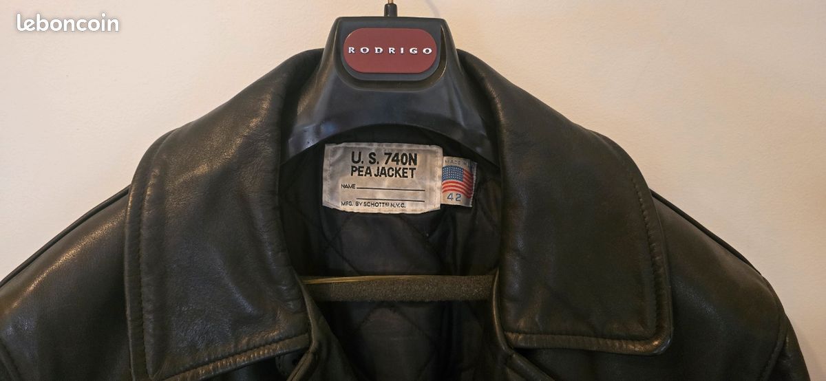 Blouson cuir américain vintage (image 3)