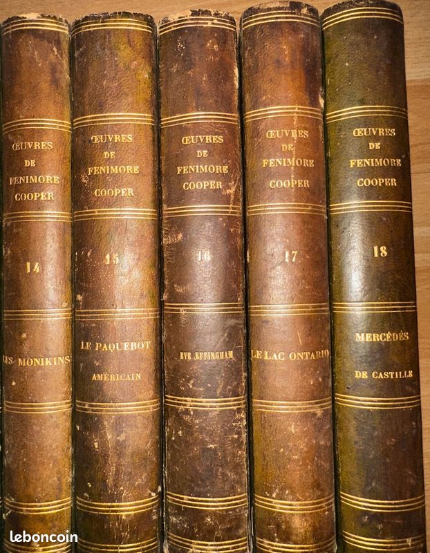 Oeuvre de Fenimore COOPER - 17 volumes édition originale 1830 à 1841 (image 5)