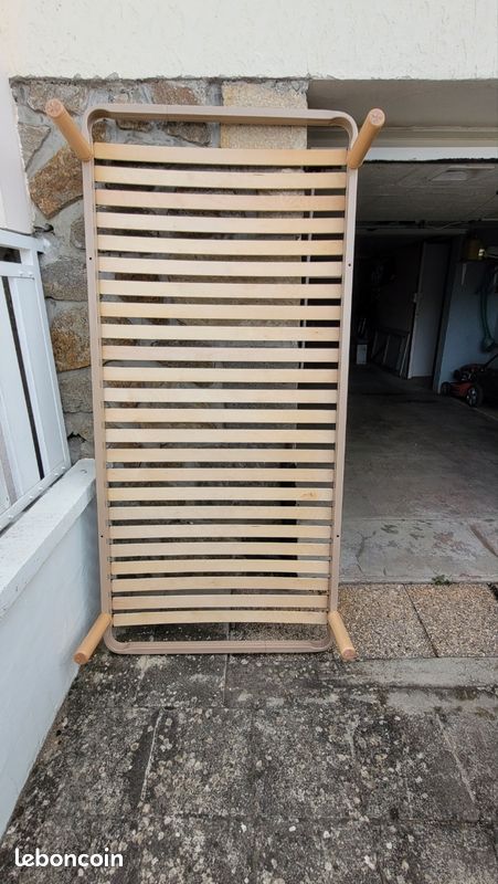 Sommier 24 lattes 90 x 190 + pieds (image 2)