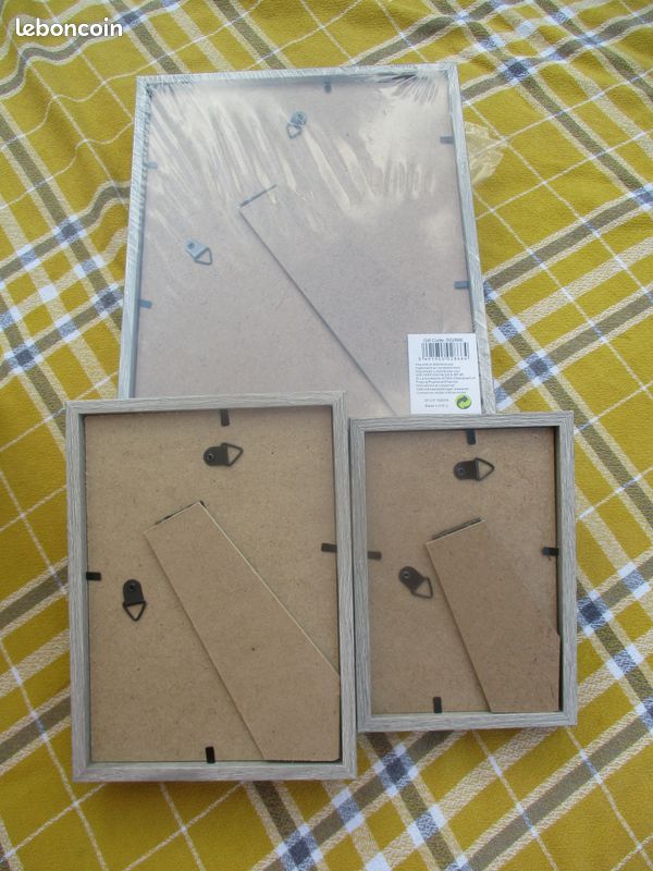 2 lots de 3 Cadres Photo en Bois - Neufs (image 12)