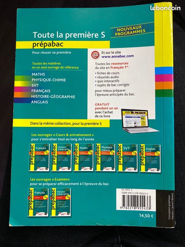 Livre scolaire toutes les matières de 1ere (image 2)