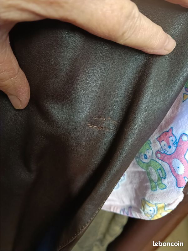 Trench cuir marron (image 3)