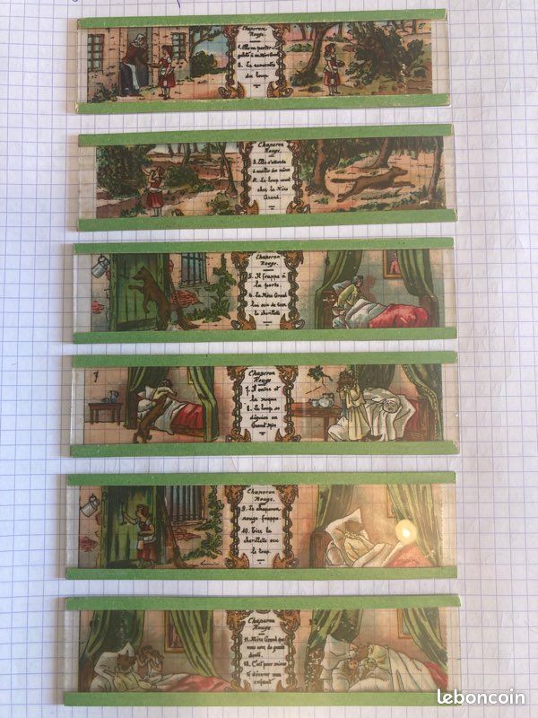 Plaques de lanterne magique Le petit chaperon rouge en excellent état (image 7)