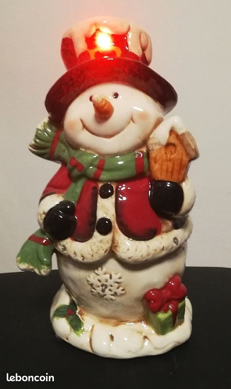Décoration de Noël lumineuse : bonhomme de neige (image 4)