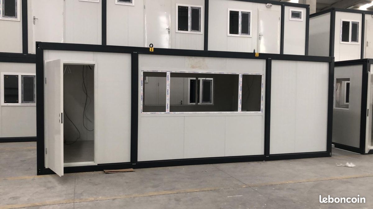 Bungalow préfabriqué container bâtiment modulaire prix imbattable en stock livraison dans les Bouches-du-Rhône (image 1)