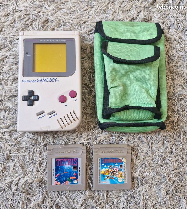 Console Game Boy Fat Originale USA (NTSC) Avec Jeu Tetris, En Boîte