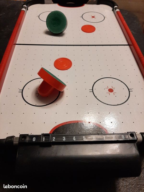 Jeu de Table de Hockey Portable en Bois, Coffret Jeux de Société
