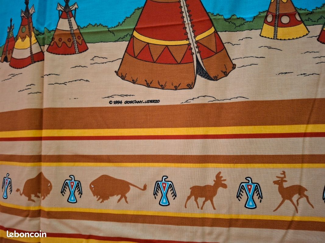 Tissu Coupon Astérix Et Obélix - 57 X 95 Cm - Coton Multicolore - Neuf - Personnages De BD
