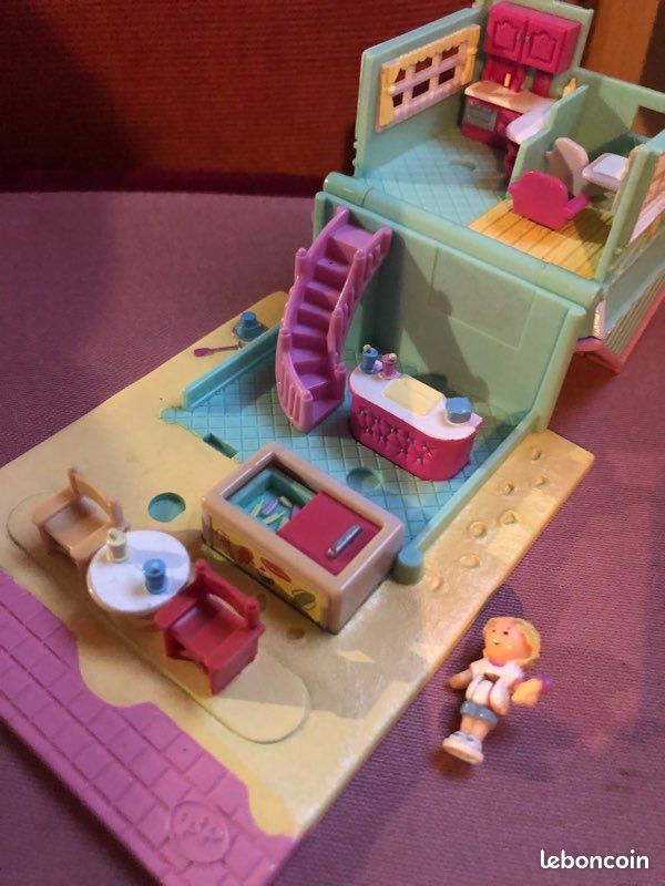 Polly Pocket bluebird pollyville Beach café vintage 1993 (image 3)