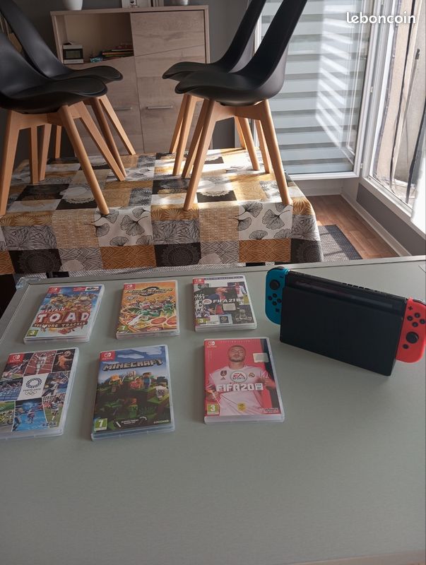 Nintendo switch + 6 jeux (image 1)