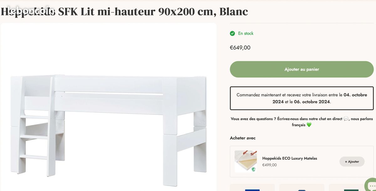 Lit mi-hauteur & matelas enfant (image 13)