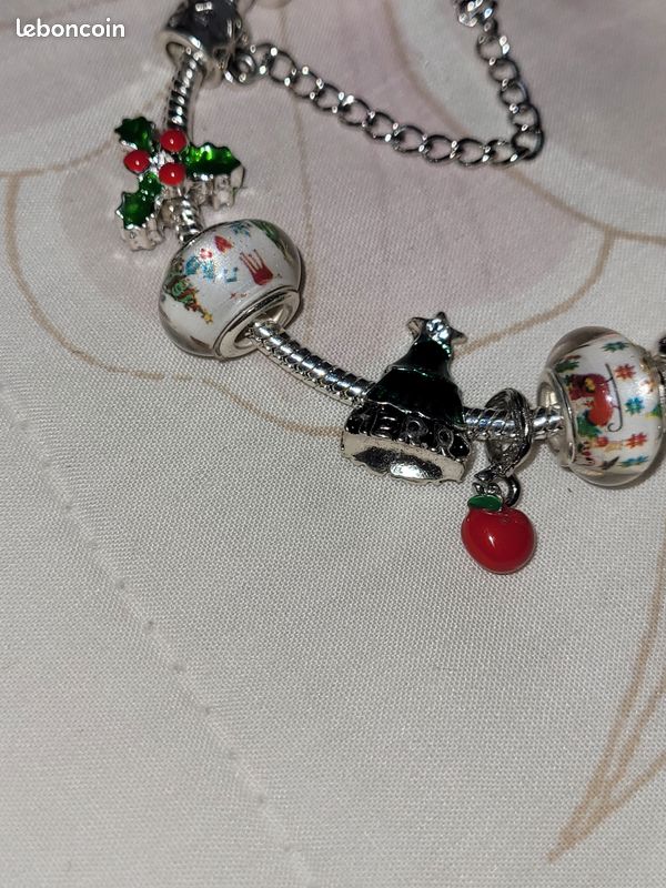 Bracelet complet de Noël – 20 cm – 11 charms + chaîne de sécurité (image 5)