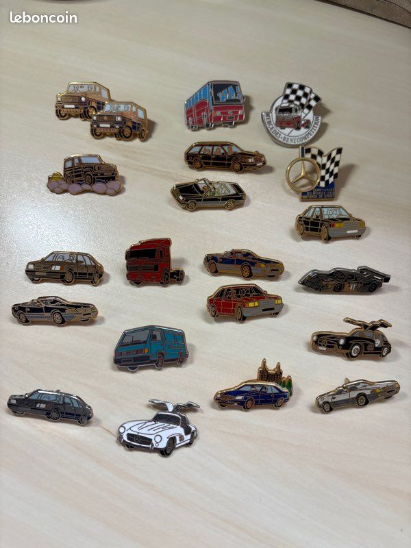 Pin's Mercedes Double Moule Signé Arthus Bertrand Paris – Super état !