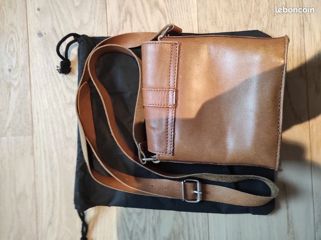 Sacoche homme Paul Marius cuir tabac Accessoires Bagagerie