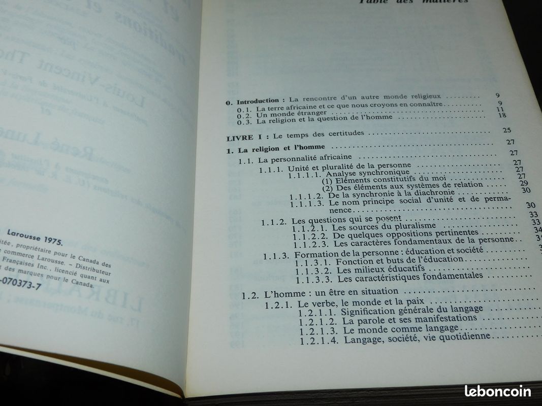 La terre africaine et ses religions thomas/luneau 1974 animisme magie ésotérisme sorcellerie afrique (image 3)