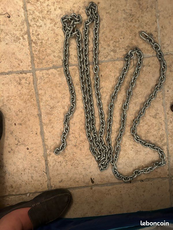 Ancre marine de 6kg et chaîne neuve avec Manille de 4.20 m (image 3)