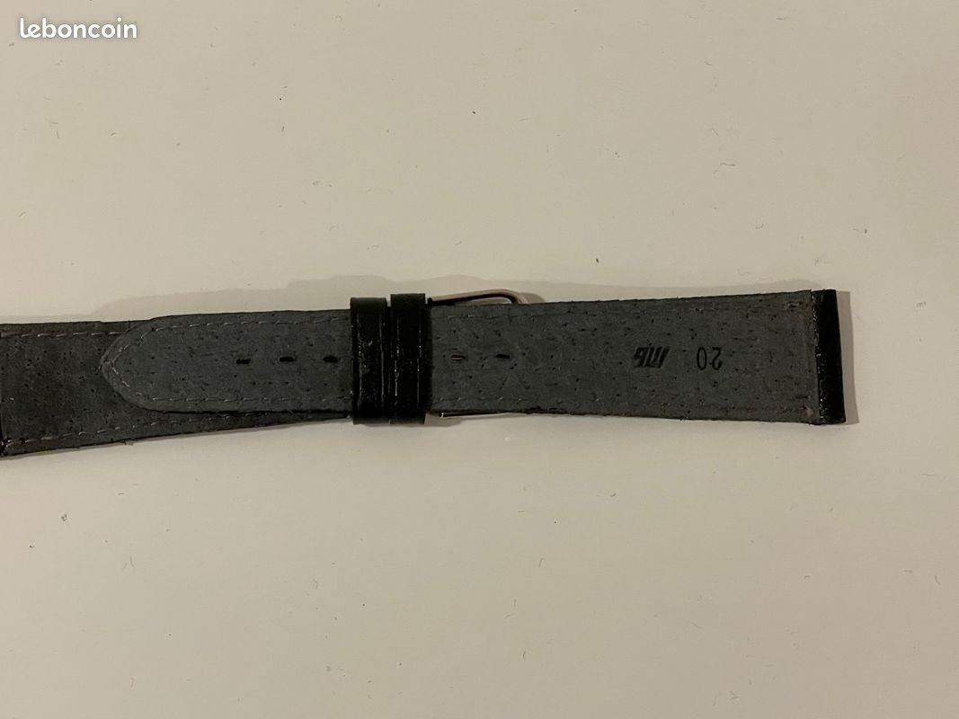 Bracelet cuir croute de vache 20 mm - neuf (image 7)