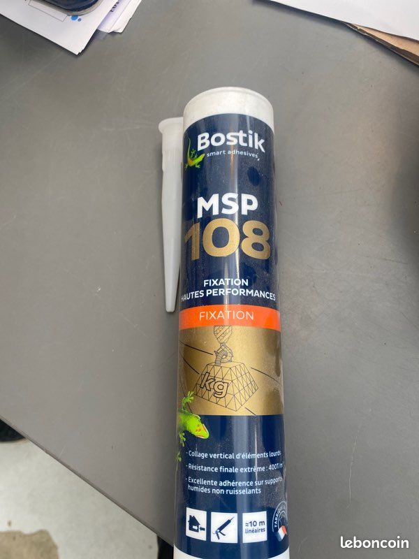DLUO 2024 Mastic de fixation multi-matériaux BOSTIK MSP 108 - blanc - 290ml (image 1)