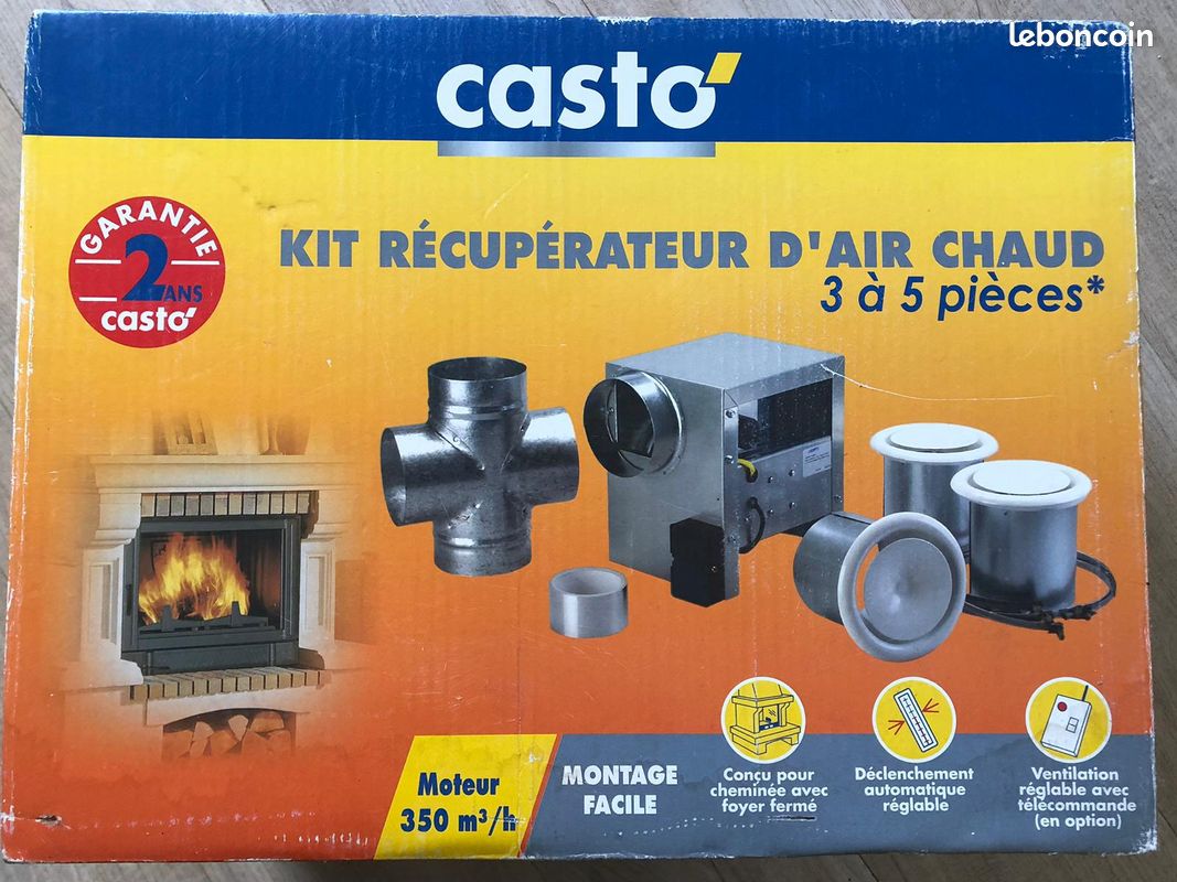Kit Ventilation Awenta 125 Mm – Récupération Chaleur + Télécommande – Neuf