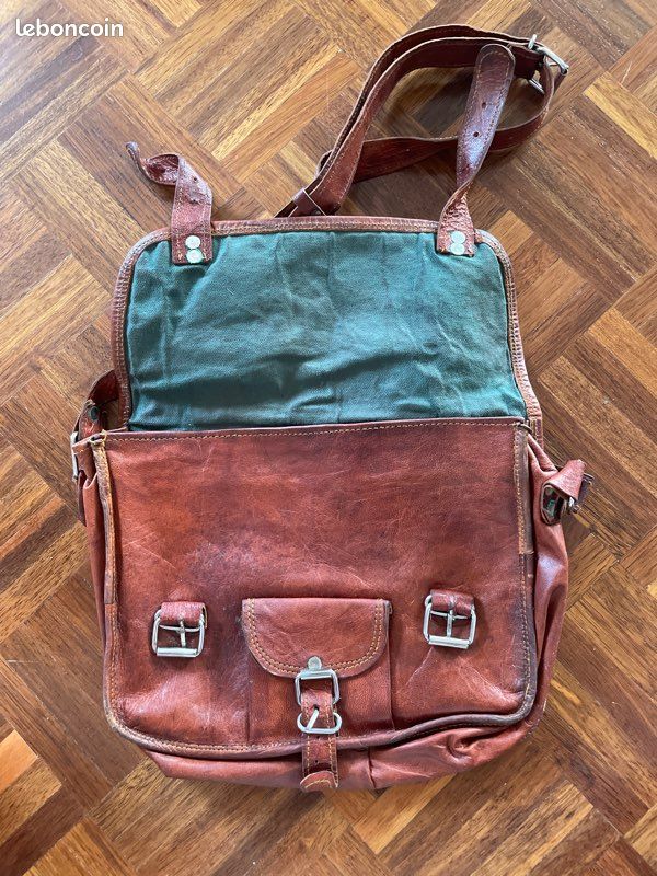 Sacoche en cuir Vintage (image 3)