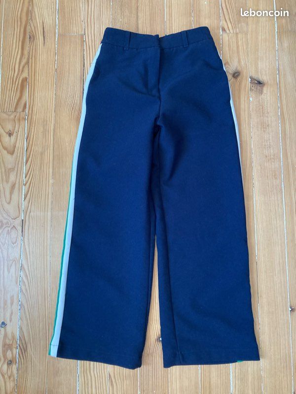 Pantalon Zara bleu marine taille 10ans (image 1)