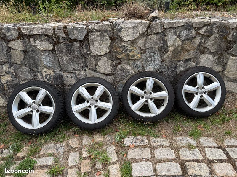 4 roues hiver Audi jantes et pneus Michelin Alpin (image 1)
