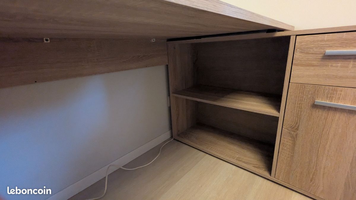 Bureau avec meuble amovible (image 3)