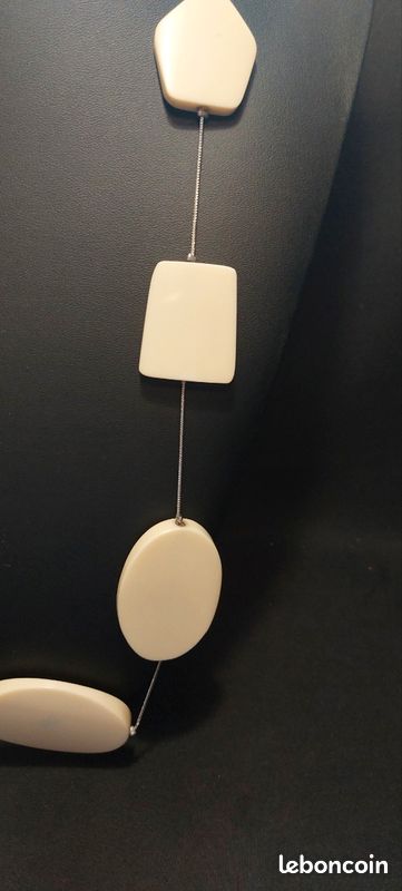 Collier Ras De Cou Vintage Argenté - Marque Marc Labat, Occasion En Bon état