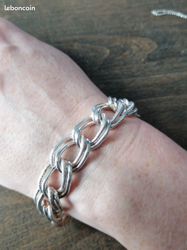 Bracelet En Argent 925 - Poids 126,74 G, Occasion