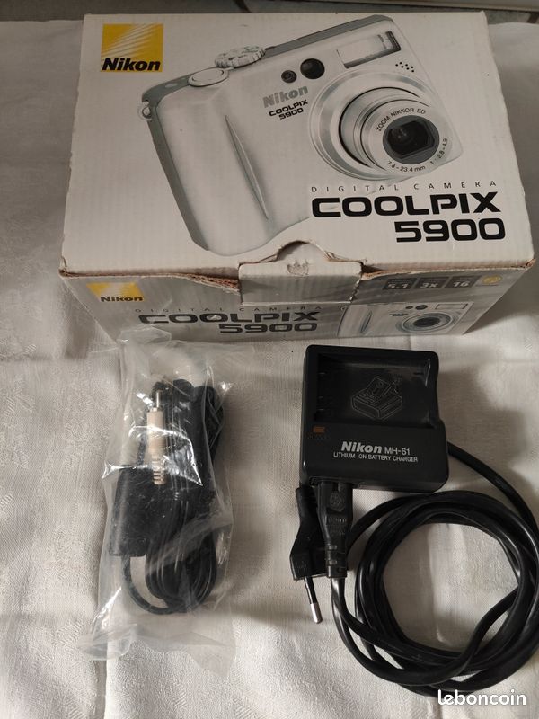 Chargeur câbles pour appareil photos nikon cooplix 5900 (image 1)