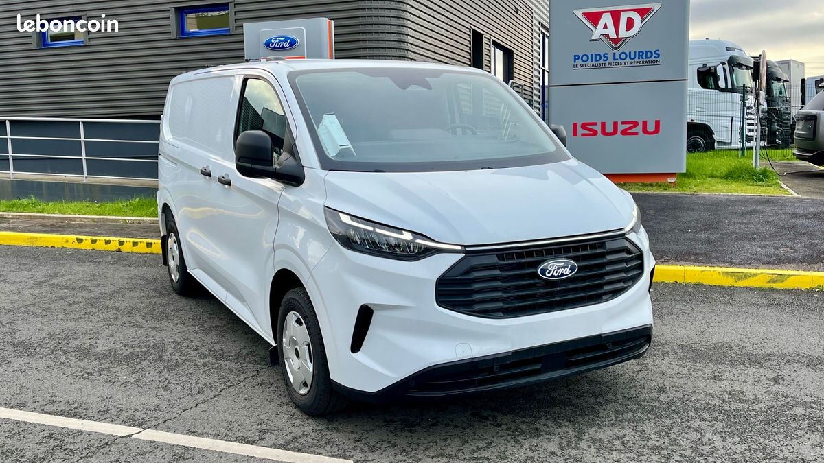 24 990 HT / FORD TRANSIT CUSTOM TREND 280 l1h1 2.0 ecoblue 110 cv BVM6 TREND BLANC neuf / tva recuperable (image 1)